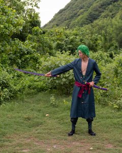 Miecz Katana Roronoa Zoro Purple Enma One Piece Drewniany JT10661PU-2 2