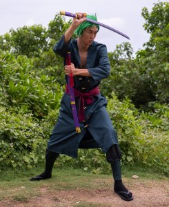 Miecz Katana Roronoa Zoro Purple Enma One Piece Drewniany JT10661PU-2 4