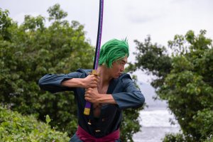 Miecz Katana Roronoa Zoro Purple Enma One Piece Drewniany JT10661PU-2 5