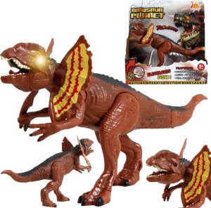 DINOZAUR EFEKTY ŚWIETLNE I DŹWIĘKOWE RUCHOMY ŚWIECĄCE OCZY RYCZY 1