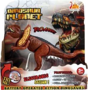 DINOZAUR EFEKTY ŚWIETLNE I DŹWIĘKOWE RUCHOMY ŚWIECĄCE OCZY RYCZY 6