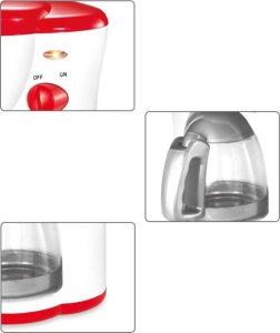 EKSPRES DO KAWY DLA DZIECI KAWIARKA Z OTWIERANYM CZAJNIKIEM LAMPKA ZESTAW 5