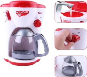 EKSPRES DO KAWY DLA DZIECI KAWIARKA Z OTWIERANYM CZAJNIKIEM LAMPKA ZESTAW 7