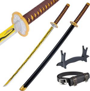 Miecz Katana Demon Slayer Zenitsu Agatsuma's Nichirin Drewniany JT10053 1