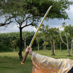 Special Replicas Miecz Katana Demon Slayer Zenitsu Agatsuma's Nichirin Drewniany JT10053 6