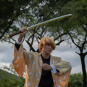 Special Replicas Miecz Katana Demon Slayer Zenitsu Agatsuma's Nichirin Drewniany JT10053 10