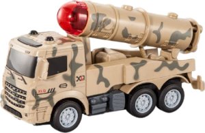 CIĘŻARÓWKA POJAZD WOJSKOWY ZDALNIE STEROWANY WYRZUTNIA RAKIETOWA DŹWIĘK LED 2