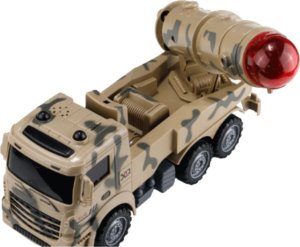 CIĘŻARÓWKA POJAZD WOJSKOWY ZDALNIE STEROWANY WYRZUTNIA RAKIETOWA DŹWIĘK LED 3