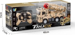 CIĘŻARÓWKA POJAZD WOJSKOWY ZDALNIE STEROWANY WYRZUTNIA RAKIETOWA DŹWIĘK LED 6