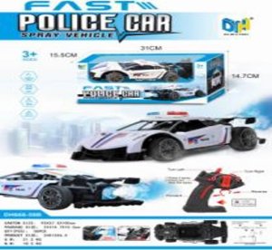 SAMOCHÓD POLICYJNY ZDALNIE STEROWANY NA PILOT EFEKTY ŚWIETLNE PARA WODNA 5