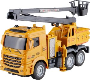 DUŻA CIĘŻARÓWKA ZDALNIE STEROWANA PILOTEM Z KABINĄ DRABINĄ I KOSZEM ŚWIATŁO 3