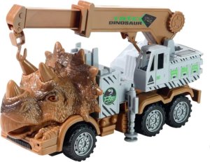 AUTO SAMOCHÓD CIĘŻARÓWKA ZDALNIE STEROWANA DINOZAUR DUŻA HAK ŚWIATŁO DŹWIĘK 3