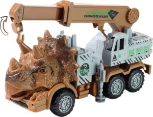AUTO SAMOCHÓD CIĘŻARÓWKA ZDALNIE STEROWANA DINOZAUR DUŻA HAK ŚWIATŁO DŹWIĘK 4