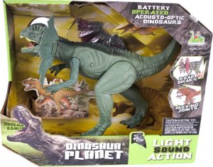 DINOZAUR EFEKTY ŚWIETLNE I DŹWIĘKOWE RUCHOME ELEMENTY INTERAKTYWNY 7