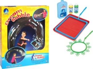 ZESTAW DO TWORZENIA DUŻYCH BANIEK MYDLANYCH DWA KSZTAŁTY PŁYN PODSTAWKA 3