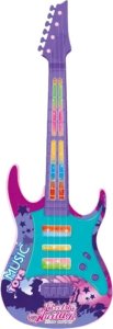 ProNice ELEKTRYCZNA GITARA CZTEROSTRUNOWA DLA DZIECI EFEKTY ŚWIETLNE PASEK UTWORY 2