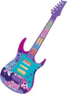 ProNice ELEKTRYCZNA GITARA CZTEROSTRUNOWA DLA DZIECI EFEKTY ŚWIETLNE PASEK UTWORY 3