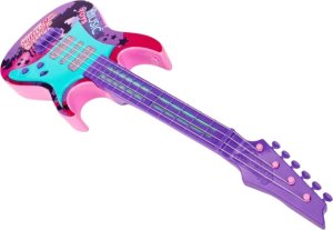 ProNice ELEKTRYCZNA GITARA CZTEROSTRUNOWA DLA DZIECI EFEKTY ŚWIETLNE PASEK UTWORY 4