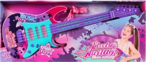 ProNice ELEKTRYCZNA GITARA CZTEROSTRUNOWA DLA DZIECI EFEKTY ŚWIETLNE PASEK UTWORY 6