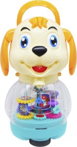 INTERAKTYWNY PIESEK POZYTYWKA SKARBONKA ZABAWKA ŚWIATEŁKA MELODIE ZĘBATKI 2