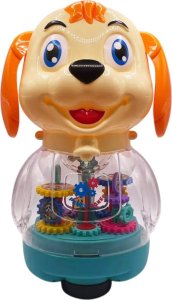 INTERAKTYWNY PIESEK POZYTYWKA SKARBONKA ZABAWKA ŚWIATEŁKA MELODIE ZĘBATKI 5