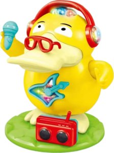 INTERAKTYWNA KACZKA ZABAWKA DLA DZIECI EFEKTY ŚWIETLNE I DŹWIĘKOWE TANIEC 2