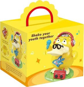 INTERAKTYWNA KACZKA ZABAWKA DLA DZIECI EFEKTY ŚWIETLNE I DŹWIĘKOWE TANIEC 10