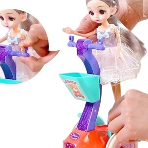 INTERAKTYWNA LALKA NA JEŹDZIKU ZABAWKA DLA DZIECI EFEKTY ŚWIETLNE I MELODIE 6