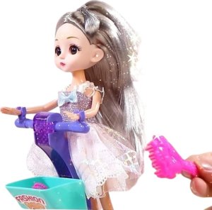 INTERAKTYWNA LALKA NA JEŹDZIKU ZABAWKA DLA DZIECI EFEKTY ŚWIETLNE I MELODIE 7