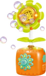 SŁONECZNIK AUTOMATYCZNY BAŃKI MYDLANE MASZYNKA MELODIE EFEKTY ŚWIATEŁKA 2
