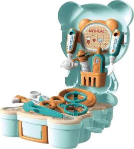 ZESTAW LEKARSKI MIŚ KOALA PRZENOŚNY OKULARY STRZYKAWKA DLA DZIECI 3