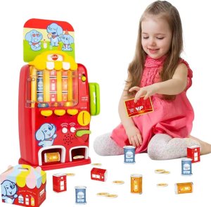 Mini Automat Napoje Picie Monety Płatność Kartą Torba Zakupy Zestaw Maszyna 8