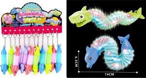 BRELOK ŚWIECĄCY DELFIN POP TUBE 12 SZTUK 2