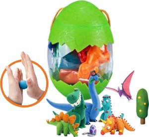 MASA PLASTYCZNA DINOZAURY Z FOREMKAMI 1SZT 1