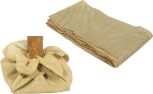 Juta Materiał Ozdobny 80x75cm Do Okrycia Pieńka Pod Choinkę 1