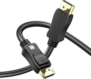TECHLY DisplayPort 2.1 Audio/Video Cable M/M 4K 1m Black 9