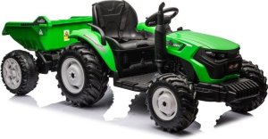 Import SUPER-TOYS OLBRZYMI TRAKTOR 24 V Z PRZYCZEPĄ I ELEKTRYCZNIE PODNOSZONYM KIPREM HC306 13