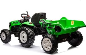 Import SUPER-TOYS OLBRZYMI TRAKTOR 24 V Z PRZYCZEPĄ I ELEKTRYCZNIE PODNOSZONYM KIPREM HC306 2