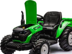 Import SUPER-TOYS OLBRZYMI TRAKTOR 24 V Z PRZYCZEPĄ I ELEKTRYCZNIE PODNOSZONYM KIPREM HC306 23