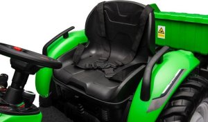 Import SUPER-TOYS OLBRZYMI TRAKTOR 24 V Z PRZYCZEPĄ I ELEKTRYCZNIE PODNOSZONYM KIPREM HC306 29