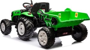 Import SUPER-TOYS OLBRZYMI TRAKTOR 24 V Z PRZYCZEPĄ I ELEKTRYCZNIE PODNOSZONYM KIPREM HC306 3