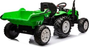 Import SUPER-TOYS OLBRZYMI TRAKTOR 24 V Z PRZYCZEPĄ I ELEKTRYCZNIE PODNOSZONYM KIPREM HC306 5