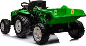 Import SUPER-TOYS OLBRZYMI TRAKTOR 24 V Z PRZYCZEPĄ I ELEKTRYCZNIE PODNOSZONYM KIPREM HC306 10