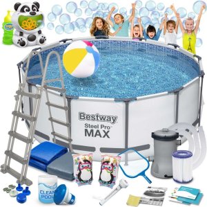 Basen ogrodowy stelażowy 366 x 122 cm 18w1 Bestway 56420 + maszynka do baniek GRATIS 1