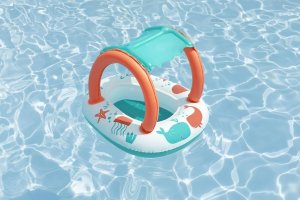 Ponton Życie Wodne z Daszkiem 84x67 cm BESTWAY 9