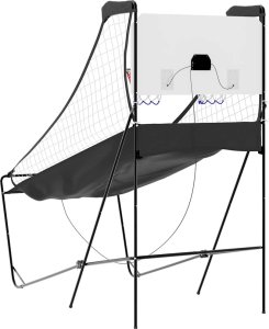 vidaXL Automat do gry w koszykówkę z 4 piłkami dla 2 graczy 6