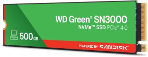 Dysk SSD SanDisk Green SN3000 500GB M.2 2280 PCI-E x4 Gen4 NVMe (WDS500G4G0E) 3