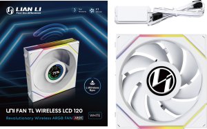 Wentylator Lian Li UNI FAN TL Wireless LCD 120 biały (12TLLCD1W1W) 4