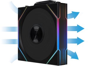 Wentylator Lian Li UNI FAN TL Wireless 120 3-pack czarny (12TL1W3B) 9