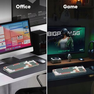 Royal Kludge RK-S98 Camping belaidė klaviatūra | 96%, Hot-swap, Chartreuse switches, US 2